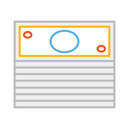 icone représentant des billets empilés